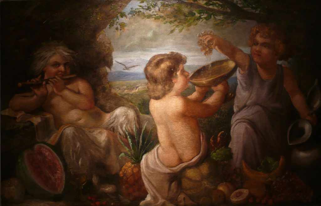 Károly Lotz Allegory of Grape Harvest 1886 Fine Art Print