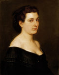 Károly Lotz Portrait of a Woman (Blue-eyed Woman) 1882 Fine Art Print