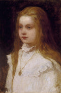 Károly Lotz Daughter of the Artist (Portrait of Ilona Lotz) 1880 Fine Art Print