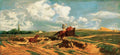 Károly Lotz Gallopping Rider 1857 Fine Art Print