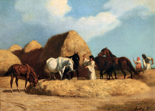 Károly Lotz Harvest 1880 Fine Art Print
