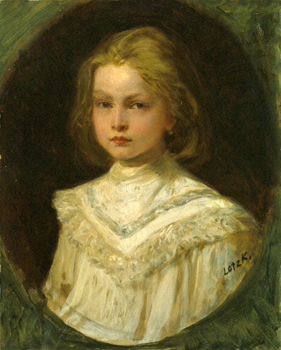 Károly Lotz Little Girl 1885 Fine Art Print
