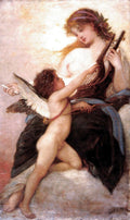 Károly Lotz Muse (Amor and Psyché) 1880 Fine Art Print