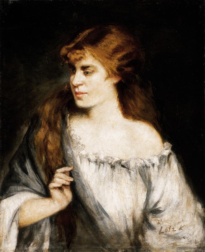 Károly Lotz Portrait of a Girl 1904 Fine Art Print