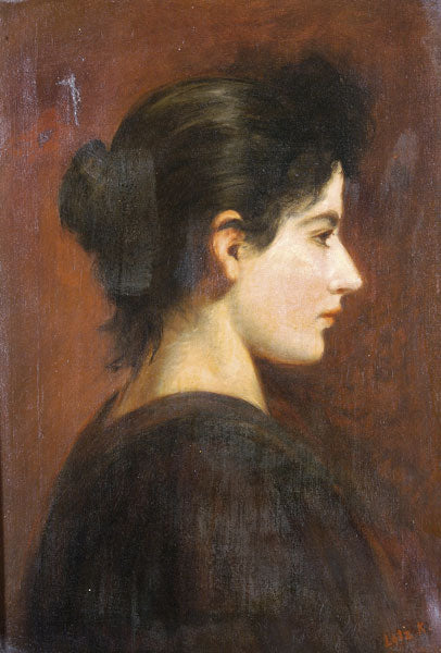 Károly Lotz Portrait of a Woman 1898 Fine Art Print
