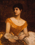 Károly Lotz Portrait of a Woman 1885 Fine Art Print