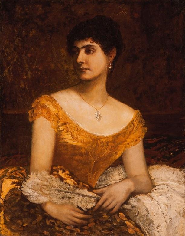 Károly Lotz Portrait of a Woman 1885 Fine Art Print
