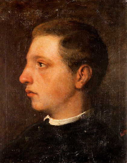 Károly Lotz Portrait of a Young Boy 1885 Fine Art Print