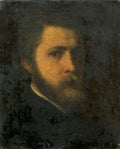 Károly Lotz Self-Portrait in Younger Age 1864 Fine Art Print