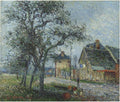 Gustave Loiseau Louvier Road in Winter 1904 Fine Art Print