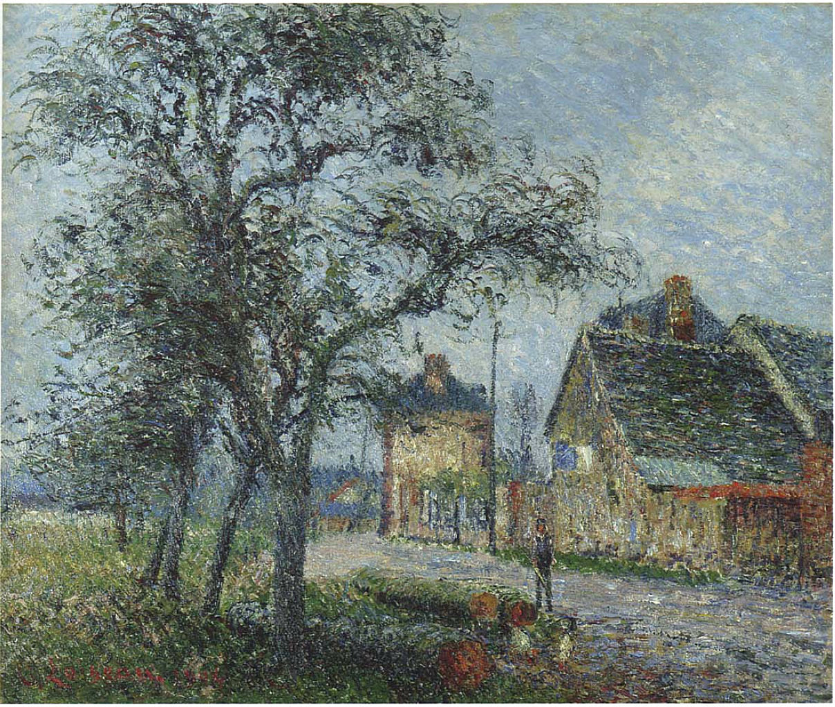 Gustave Loiseau Louvier Road in Winter 1904 Fine Art Print