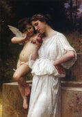 William-Adolphe Bouguereau Love`s Scerets 1896 Fine Art Print