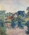 Lucien Pissarro The Stour at Stratford St Mary, Colchester 1934 Fine Art Print