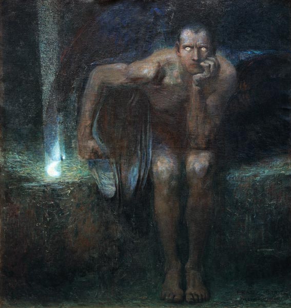 Franz Stuck Lucifer 1890 Fine Art Print