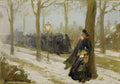 Ludovic Alleaume Die Trauernde 1920 Fine Art Print