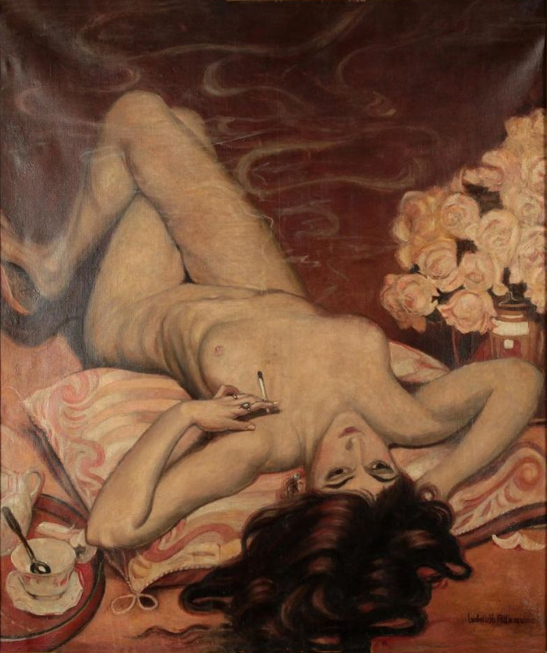Ludovic Alleaume Frauenakt 1920 Fine Art Print