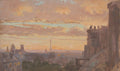 Ludovic Alleaume Toits De Paris - Tour Eiffel 1900 Fine Art Print