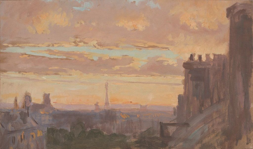 Ludovic Alleaume Toits De Paris - Tour Eiffel 1900 Fine Art Print