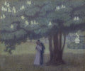 Ludovic Alleaume Under the Chestnut Tree 1939 Fine Art Print