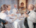 Peder Severin Kroyer Luncheon at Antino 1893 Fine Art Print