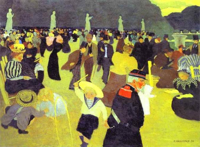 Felix Vallotton Luxembourg Garden 1895 Fine Art Print