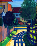 Marianne von Werefkin Untitled 1909 Fence Shadows Fine Art Print