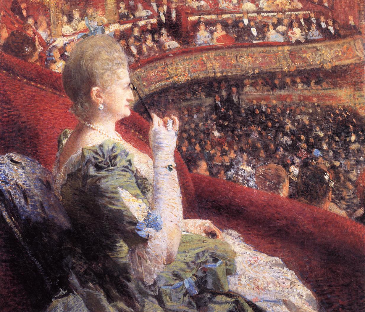 Theo van Rysselberghe Madame Edmond Picard in Her Box at Theatre de la Monnaie 1886 Fine Art Print