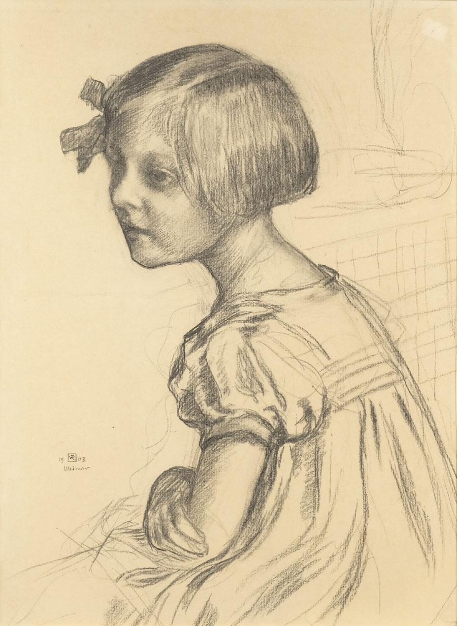 Theo van Rysselberghe Mademoiselle Nele Van de Velde 1903 Fine Art Print