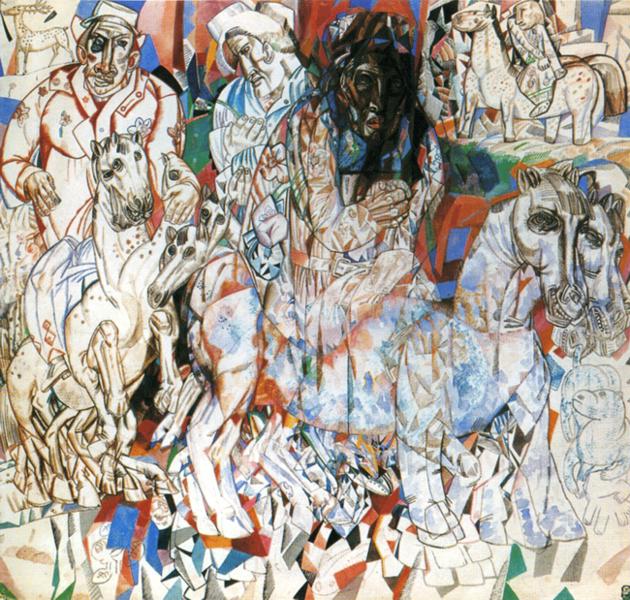Pavel Filonov Magi 1914 Fine Art Print