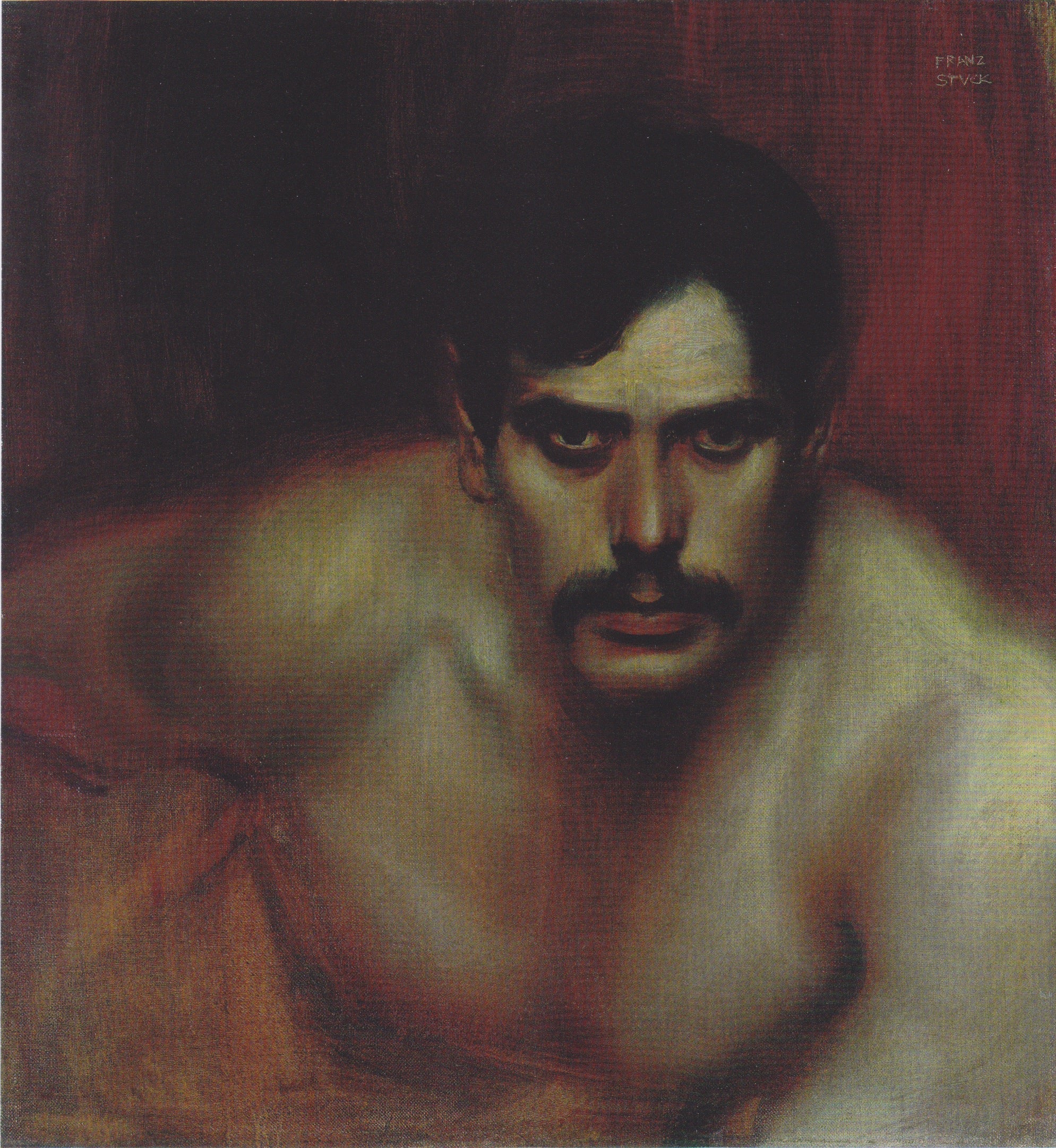 Franz Stuck Male Portrait Study (A Bad Conscience) 1896 Fine Art Print