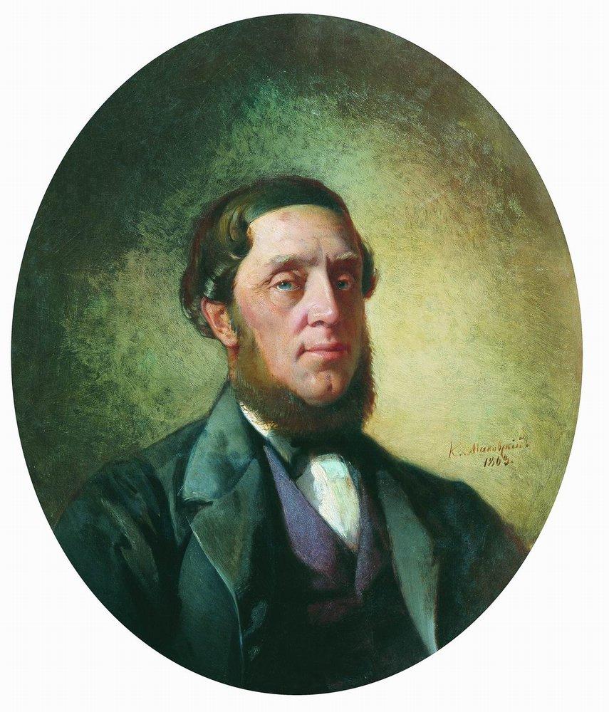 Konstantin Makovsky Male Portrait 1863 Fine Art Print
