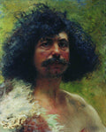 Konstantin Makovsky Man Head 1897 Fine Art Print
