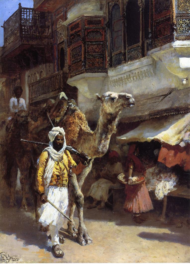 Edwin Lord Weeks Man Leading a Camel 1895 Fine Art Print