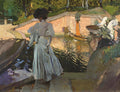 Joaquín Sorolla Maria looking at the Fish 1906 Fine Art Print