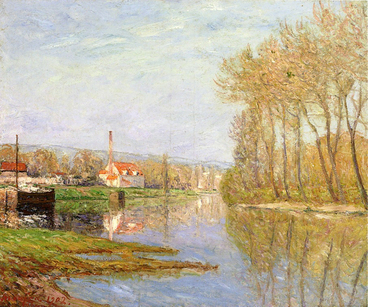 Maxime Maufra March Sunlight, Port-Marly 1902 Fine Art Print
