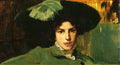 Joaquín Sorolla Maria with hat 1910 Fine Art Print