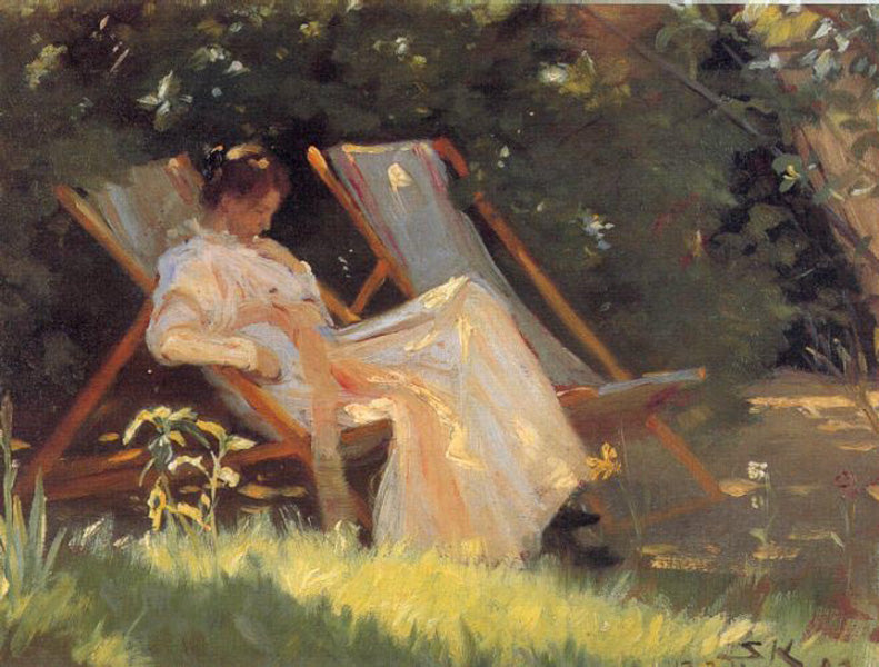 Peder Severin Kroyer Marie in the Garden 1893 Fine Art Print