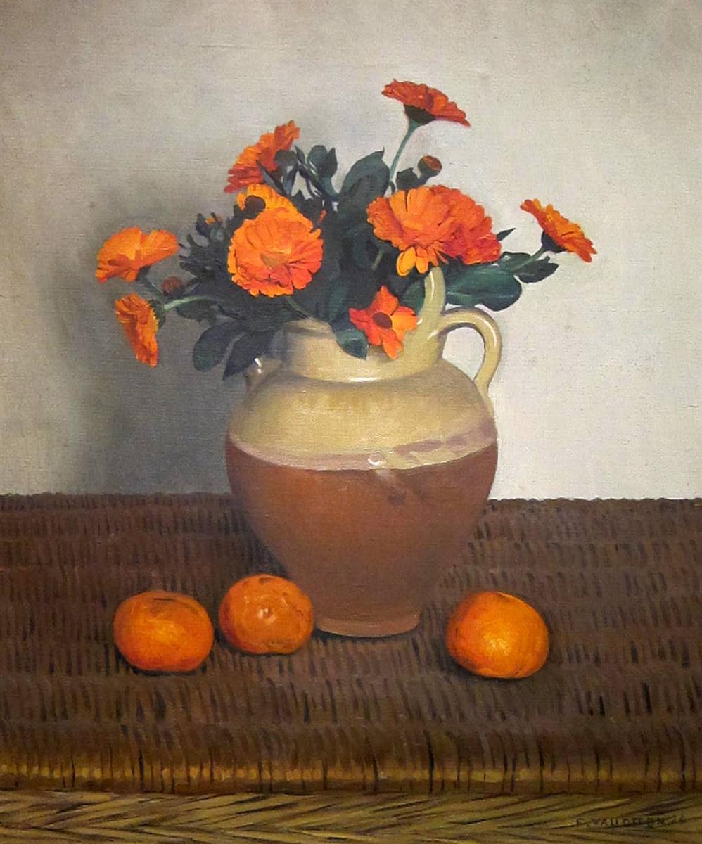 Felix Vallotton Marigolds and Tangerines 1924 Fine Art Print