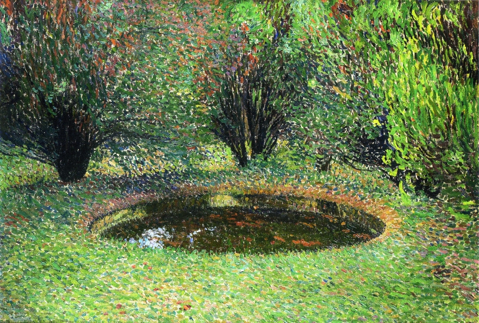 Henri Martin Marquayrol, Basin with Thujas 1920 Fine Art Print