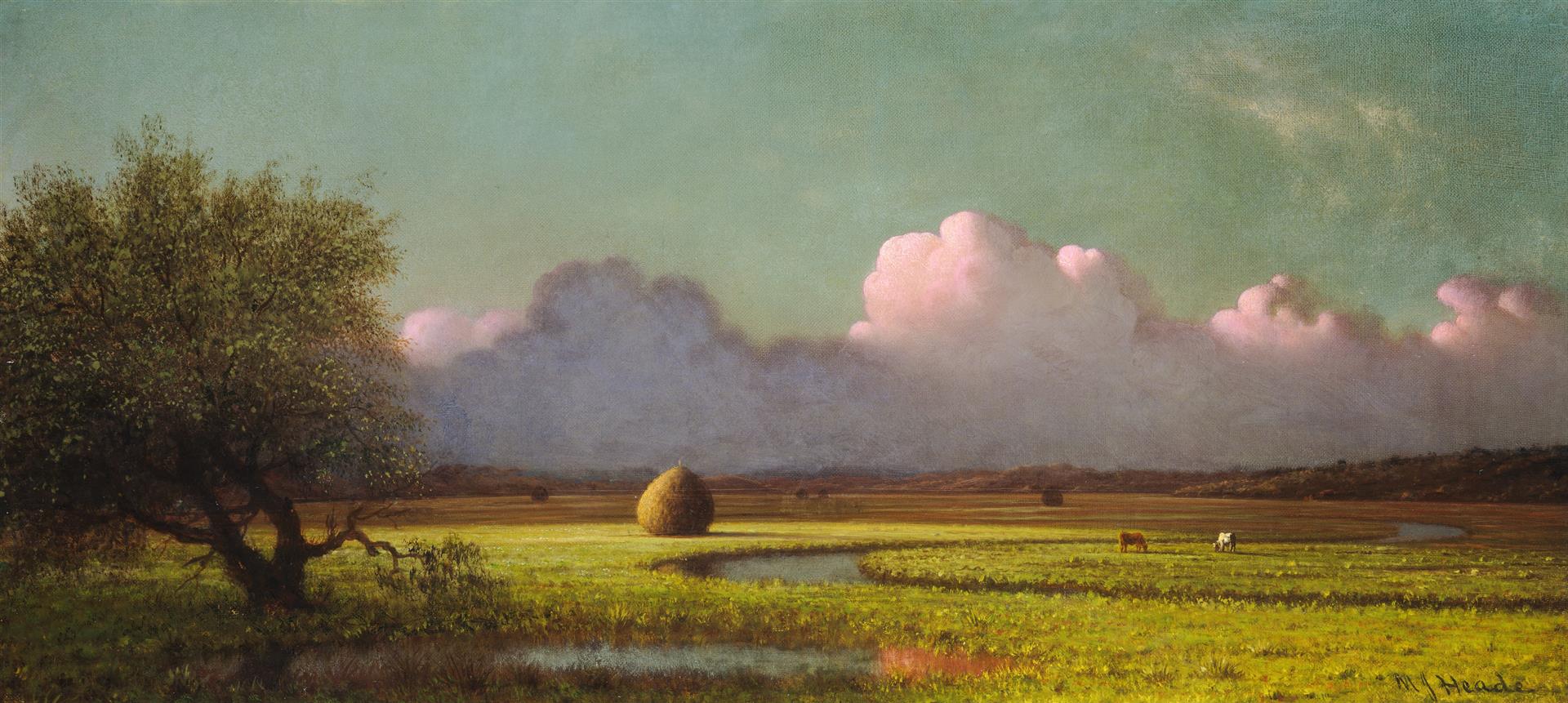 Martin Johnson Heade Sunlight and Shadow: The Newbury Marshes 1871-1875 Fine Art Print