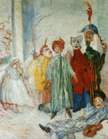James Ensor Mascaras Singulares 1892 Fine Art Print