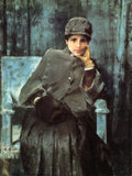 William Merritt Chase Meditation (Portrait of the Artist's Wife) 1885-1886 Fine Art Print