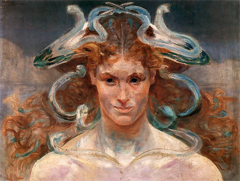 Jacek Malczewski Medusa 1900 Fine Art Print