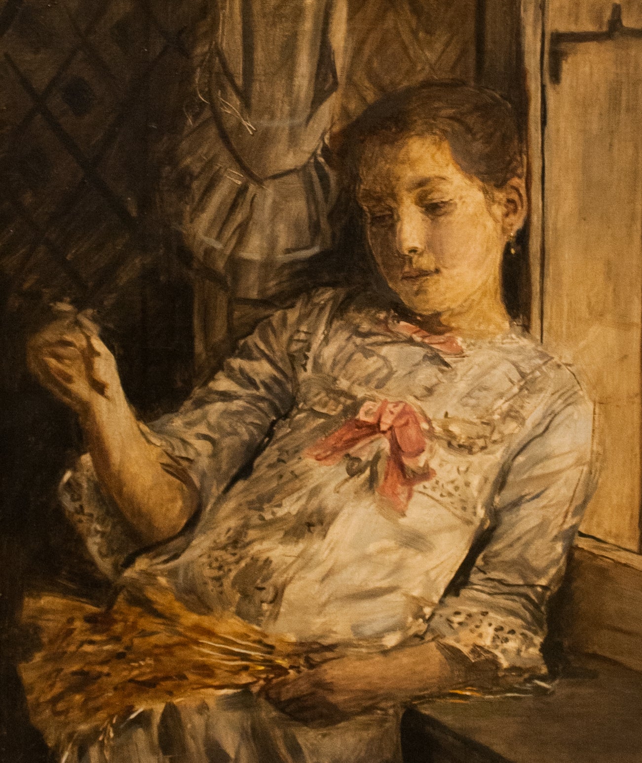 Xavier Mellery The Artist's Daughter 1882 Fine Art Print