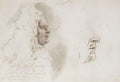 Vasily Surikov Menshikov's Head in Profile 1882 Fine Art Print