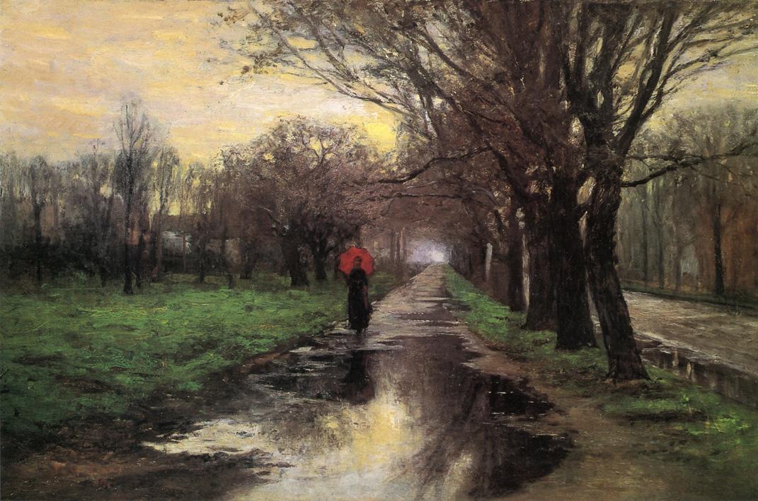 T. C. Steele Meridian Street, Thawing Weather 1887 Fine Art Print