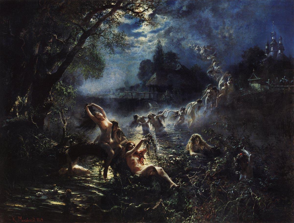Konstantin Makovsky Mermaids 1879 Fine Art Print