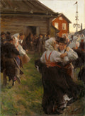 Anders Zorn Midsummer Dance 1903 Fine Art Print