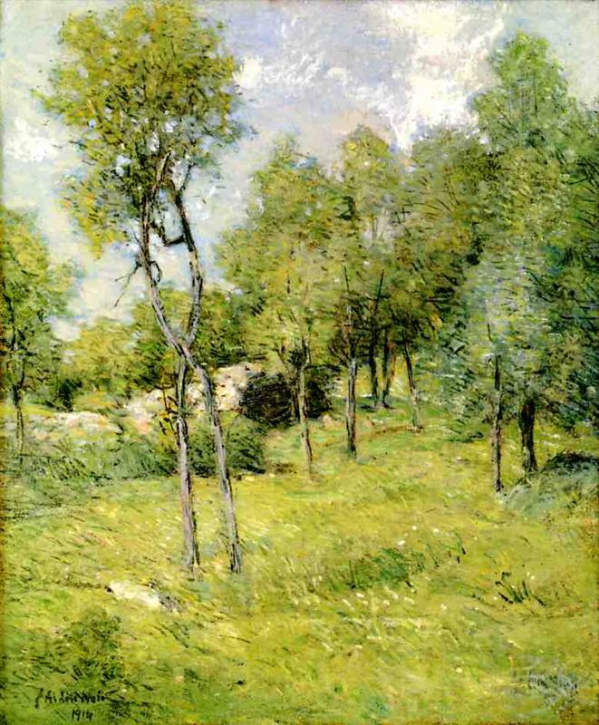 Julian Alden Weir Midsummer Landscape 1914 Fine Art Print