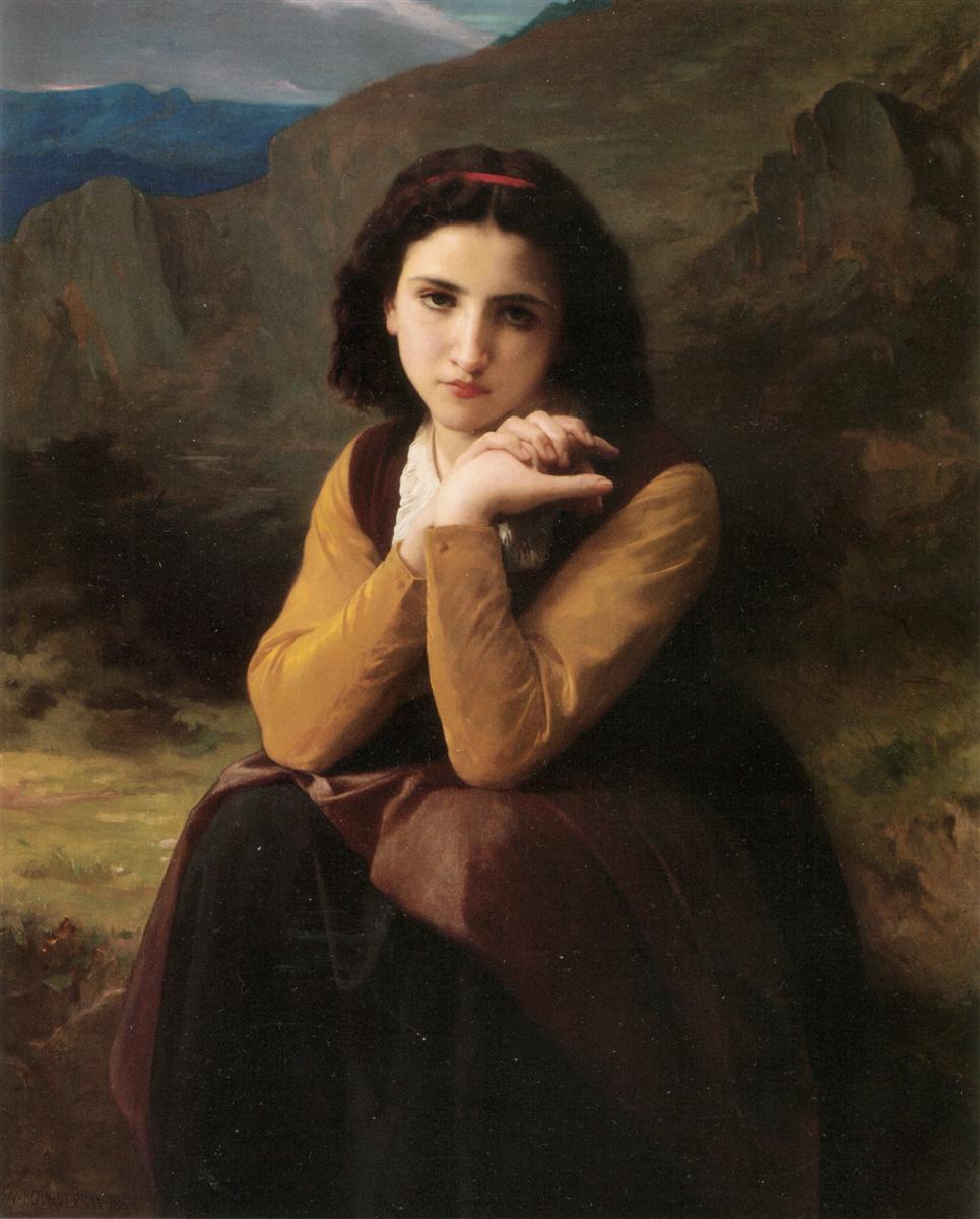 William-Adolphe Bouguereau Mignon 1869 Fine Art Print